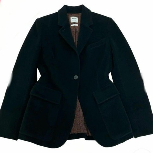 HERMÈS Giacca sartoriale donna HERMES Gaultier era Designs taglia M nera made in France