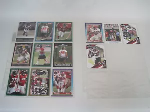 Lotto di 13 carte giocatore Atlanta Falcons NFL con fogli raccoglitore (Jamaal Anderson) - Foto 1 di 12