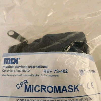 MDI CPR Micromask # 73-402 Adults Children First Aid Soft Belt Pouch - Image 1 of 4