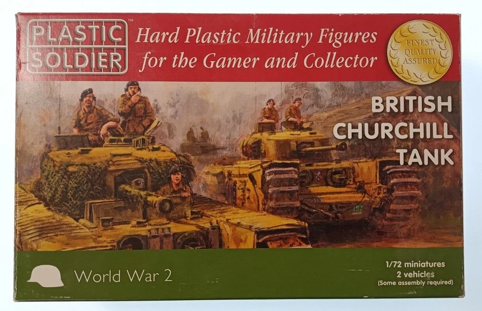 WW2V20017 1/72 Churchill Tank Plastic Soldier WW2 NEW in Box - Image 1 of 1
