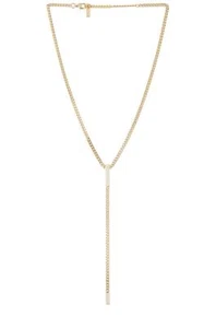 joolz by Martha Calvo x REVOLVE Pave Bar Lariat in Gold - Picture 1 of 2