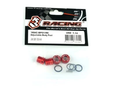 3RACING 3RAC-BP01 Adjustable Car Body Post For SAKURA TAMIYA 1/10 RC TOURING CAR - Image 1 of 2