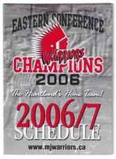 2006-07 Moose Jaw Warriors WHL Hockey Schedule !!! CHAB 800 & Grand Valley Press