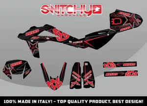 KIT ADESIVI GRAFICHE FAST RED B per moto SM 125 2010 2011 2012 DECALS DEKOR - Picture 1 of 1