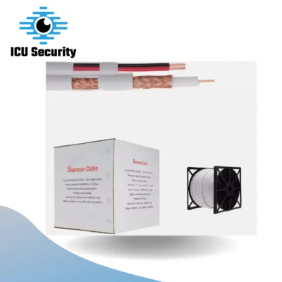 500ft RG59 Siamese Coax Cable 20AWG+18/2 CCTV Security Camera Bulk Wire - Image 1 of 4