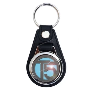 T5 CAMPERVAN FAUX LEATHER KEY RING / KEY FOB - Picture 1 of 1