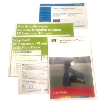 HP Photosmart 470 Series GoGo Photo Printer  User's Guide Manual & Quick Start - Image 1 of 4