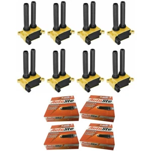 Autolite Resistor Spark Plug & Premium Ignition Engine Coil For Ram 1500 5.7L V8 - Picture 1 of 6