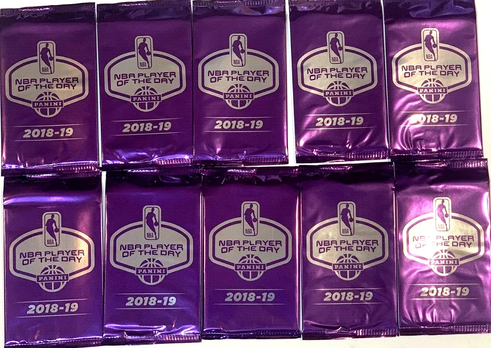 10 Pack Lot - 2018-19 Panini Player of The Day Basketball NBA Packs - Image 1 of 3