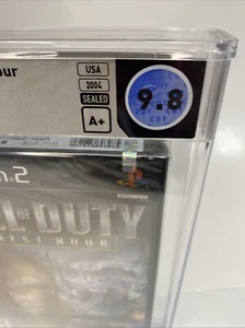 9.8 A+ STRIP SEALED PS2 1st Print Call of Duty: Finest Hour WATA PlayStation 2 - Picture 1 of 10