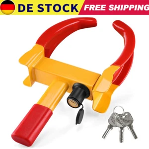 Wegfahrsperre Stahl Radkralle Auto PKW Parkkralle Diebstahlsicherung Wohnwagen - Bild 1 von 19