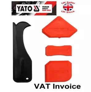 Yato Silicone Sealant Spreader Finishing Kit Tool + Caulk Remover 4pcs - Picture 1 of 4