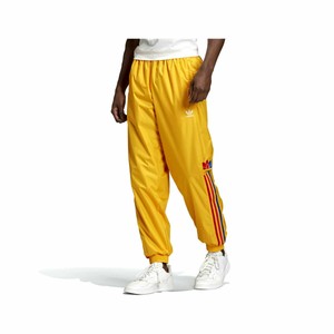 yellow adidas pants
