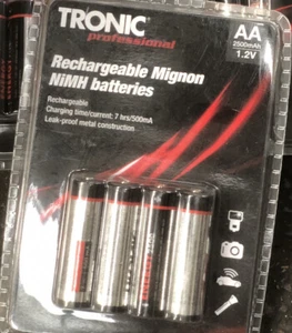 TRONIC Professional MIGNON NiMH Rechargeable Batteries AA 1.2v 2500MAh🆕🔋 - Picture 1 of 1