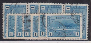 E1514: (10) Canadá #262 usado, F-VF, sonido; CV $75 - Imagen 1 de 1