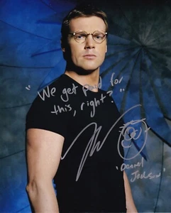 Autografo firmato Michael Shanks 20x25cm STARGATE di persona autografo COA - Foto 1 di 1