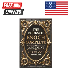 The Books of Enoch Complete LARGE PRINT (Illustrated): 1, 2 & 3 Enoch with Authe - Imagen 1 de 2