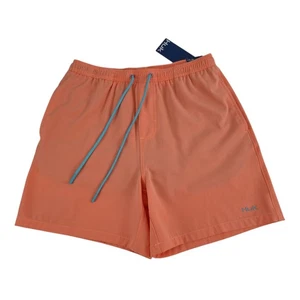 HUK Neu mit Etikett Pursuit Volley Shorts Herren klein orange UPF 50+ schnelltrocknendes Netzfutter neu - Bild 1 von 16