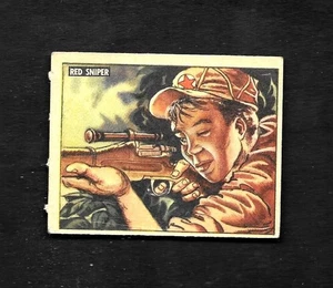 1950 TOPPS FREEDOM'S WAR #166 CECCHINO ROSSO - VG/EX/EX - SPEDIZIONE GRATUITA - Foto 1 di 1