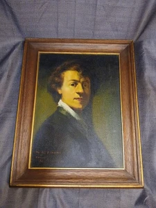 Dipinto replica vecchi maestri vintage cantato olio su tela - Foto 1 di 9