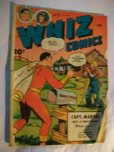 Whiz Comics #61 Fawcett January 1945 Captain Marvel Low grade attic find - Picture 1 of 6