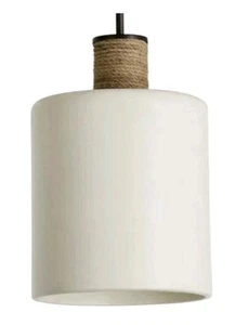 Capital Lighting 16-1/2" Tall Dark Pewter Pendant with Soft White Ceramic Shade - Picture 1 of 6
