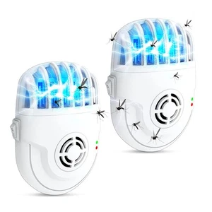 Ultrasonic Pest Repeller with Mosquito Killer- 2 Packs, Bug Repellent Indoor ... - Picture 1 of 9