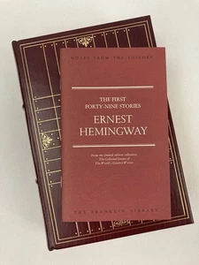 Ernest Hemingway The First Forty-Nine Stories 1977 Franklin Library Leather HC - Picture 1 of 7