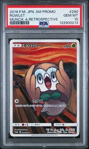 PSA 10 Rowlet 290/SM-P Pokemon Japanese Munch Scream Promo Full Art - 1149 - Bild 1 von 2