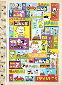 Peanuts "Snoopy & Friends"/ Foglio Adesivo Formato Grande - Foto 1 di 1