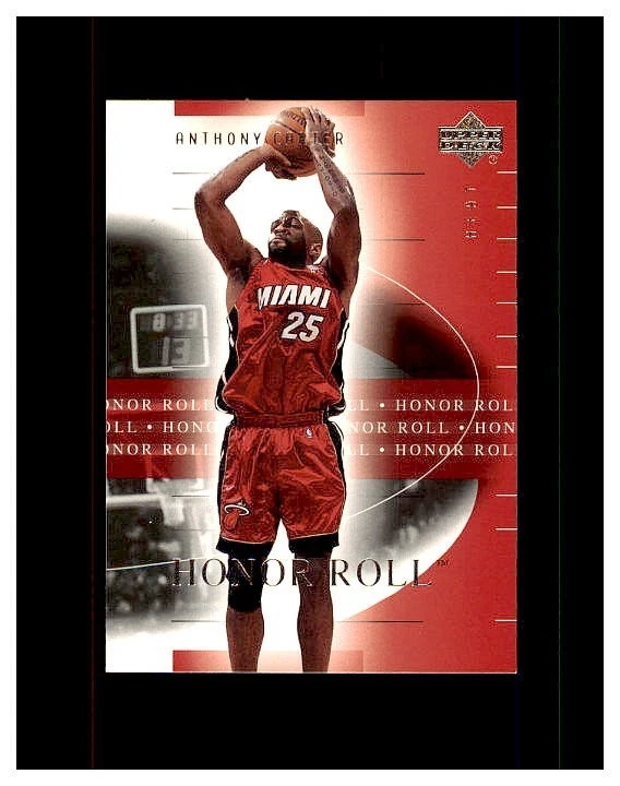 2001-02 Upper Deck Honor Roll #46 Anthony Carter MIAMI HEAT MINT - Image 1 of 2