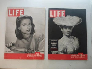 Life Magazine lot of 6 from 1940s women's fashion themed covers - Imagen 1 de 6