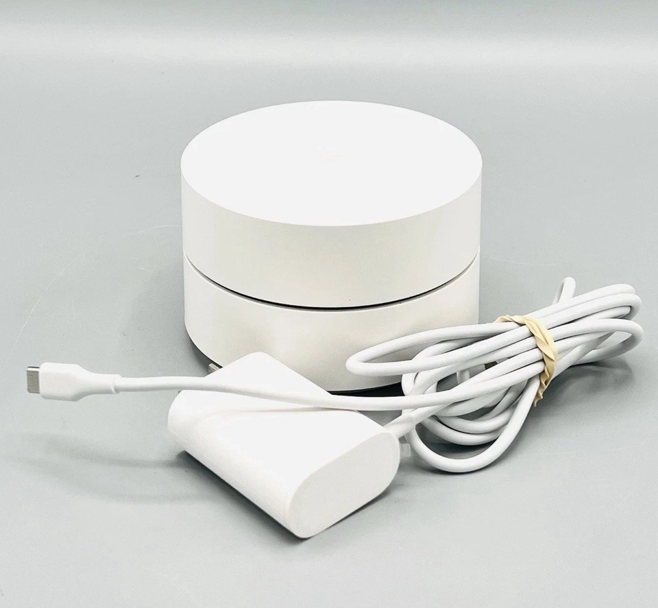 Google WiFi AC-1304 1 Port 1200Mbps Wireless Mesh Router AC1200 Nest Extender - Image 1 of 1