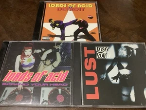 Lords Of Acid Cd Lot (3) Lust / Detroit /Expand Your Head  With Stickers - Picture 1 of 7