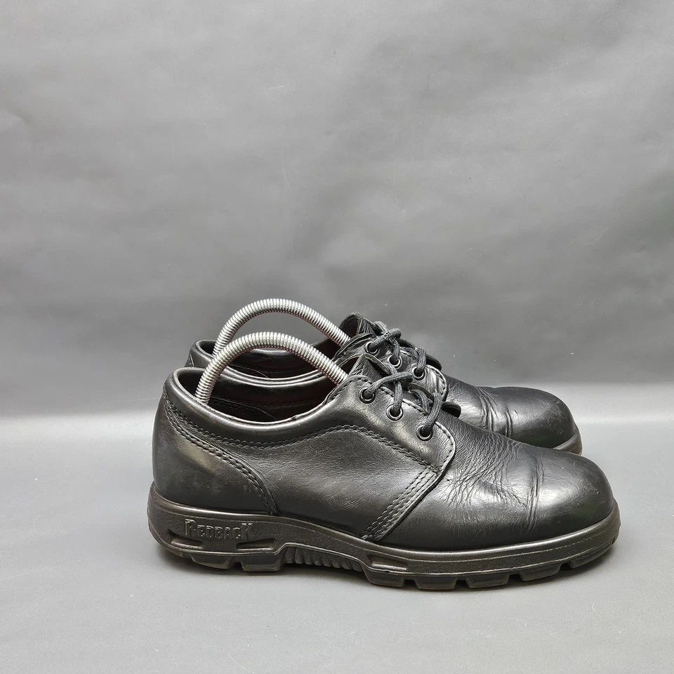 Redback Walkabout Shoes Mens US 8.5 Black Leather Lace Up Work Dress Utility - Image 1 of 4