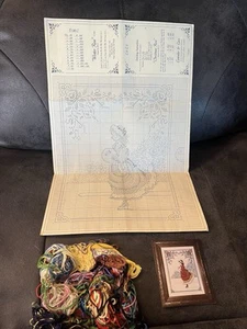 1988 Lavender & Lace Victorian Designs Cross Stitch Pattern "Winter Rose" - Picture 1 of 6