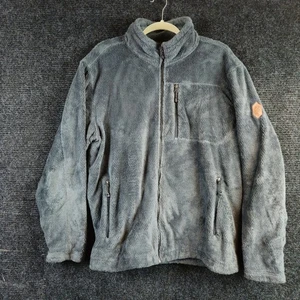 Free Country Herren XL schwarz Highland Sherpa Flor Jacke Free Cycle Reißverschluss Fleece - Bild 1 von 6