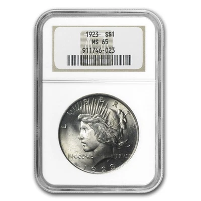 1923 Peace Dollar MS-65 NGC - Image 1 of 3