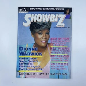 Showbiz Magazine Oct 4 - Oct 10 1987 Dionne Warwick, Jimmy Mathews, George Kirby - Imagen 1 de 6