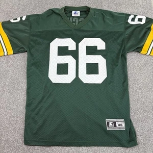 Starter Green Bay Packers Ray Nitschke Jersey Men 46 M Vintage 1995 NFL Football - Picture 1 of 11