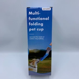 Tragbare Hund Wasserflasche Leckerli Futter Behälter Haustier Taschen Reise Spender ROSA - Bild 1 von 10