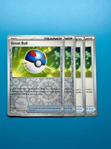 Grande Palla 4x Allenatore Playset Articolo 183/193 S&V Paldea Pokémon Evoluto 2 Rev Holo - Foto 1 di 2