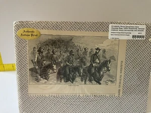 Militär antiker Holzstich Bürgerkrieg 1863 Morgan’s Raiders Harper Geschichte - Bild 1 von 8
