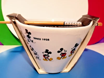 Чаша и палочки для еды Disney Mickey Mouse Since 1928 Ramen - Изображение 1 из 4