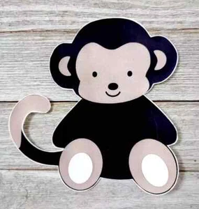 monkey jungle wall safe sticker 5 inch USA seller new - Picture 1 of 1