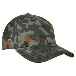 GERMAN ARMY COMBAT HAT BW MILITARY BASEBALL CAP ADJUSTABLE UNISEX FLECKTARN CAMO - Picture 1 of 1