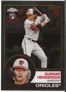 2023 Topps Chrome Lids Mitchell & Ness - 1983 Design #83-4 Gunnar Henderson (RC) - Picture 1 of 2