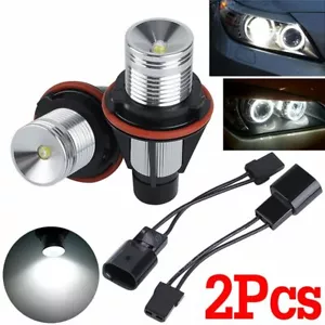 2x Kit Ampoule LED Angel Eyes Blanc pour BMW E39 E60 E61 E64 E65 E66 E53 E83 E87 - Afbeelding 1 van 12