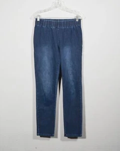 Leggings Metro Elasticizzati Soft Surroundings 24848 Lavaggio Scuro Jeggings Tg S - Foto 1 di 3