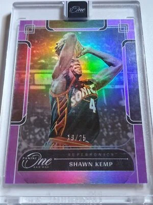 2023 Panini One and One Shawn Kemp #185 PURPLE /25 Holo - Panini Factory Sealed - Image 1 of 3